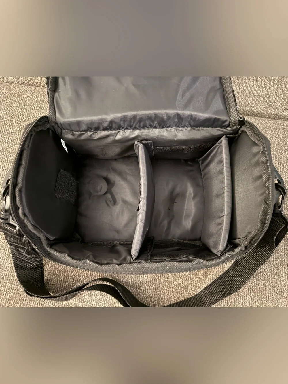 Black camera bag